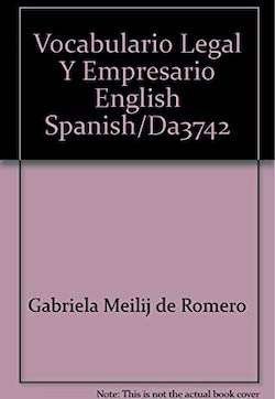Vocabulario Legal Y Empresario English Spanish