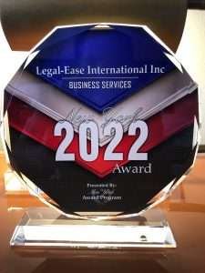 IMG 55831 Legal-Ease International wins a New York Business Service award
